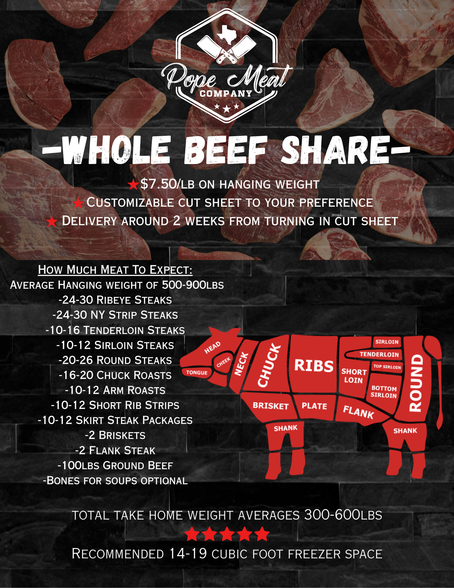 Whole Beef Share Deposit