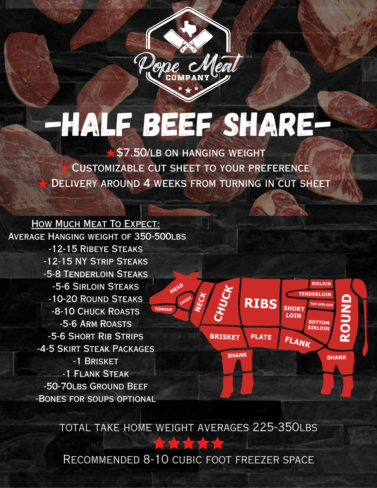 Half Beef Share Deposit